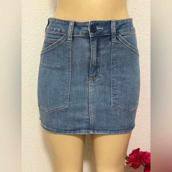 American Eagle Outfitters Blue Mini Skirt - Picture 1 of 6